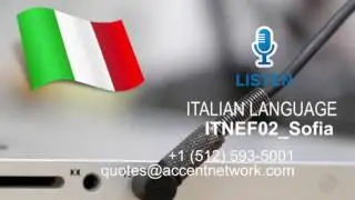 Italian Voice Over Talent - ITNEF02 Sofia
