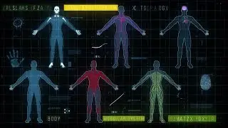 Medical HUD with Body Systems Stock Motion Graphics