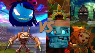 Swarm and Dreamcatcher VS. All Earth Villans | Skylanders Trap Team