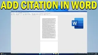 How To Add Citation and References in Word  - Quick Fix