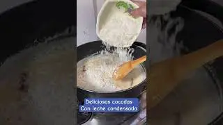 Dulce de coco con leche condensada #tips #viral #youtubeshorts #foryou #fypシ #recetas  #sabiasque