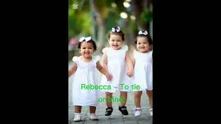 Biblical Female names and meanings