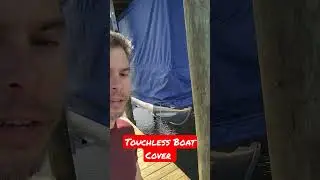 Touchless Boat Cover install  near Jacksonville, FL #boat #riverlife #lakelife #pontoon #boatcover