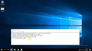 Install and Configure Certificate Authority in Windows Server 2016