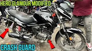 Hero Glamour Modified | Glamour Crash Guard | Glamour Modification | #skdbikeworld