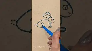 2&ndash;2 turned into a rabbit 😍🐰✨#art#drawingideas #هنر