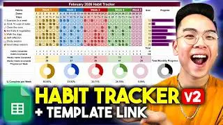 How to Make an ADVANCED HABIT TRACKER in Google Sheets! *v2 TUTORIAL*