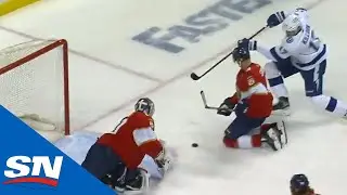 Puck Hits Off Anton Stralman And Deflects In For Lightning Goal
