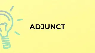 What is the meaning of the word ADJUNCT?