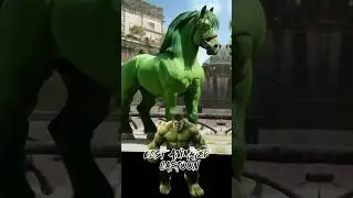 Superheroes as a horse ✅ what's your favourite ⁉️ #marvel #avengers #spiderman #shorts