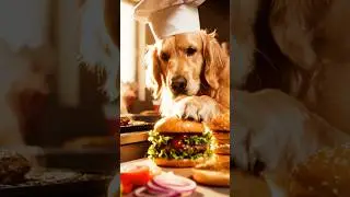 When Your Dog Becomes a Fast-Food Worker 😂🍔 #DogChef #FunnyAnimals #Shorts