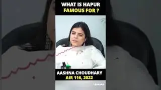 IAS Aashna Choudhary  AIR-116, UPSC | What is Hapur famous for ? | Mock Interview | Lbsnaa  #upsc