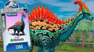 NEW HYBRID PARASAURA MAX LVL (40)! - Jurassic World The Game - HD