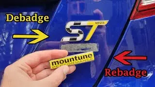 Удаление и замена эмблемы на моей машине | Больше никакого значка Mountune