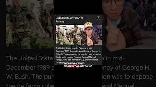 История повторяется &mdash; Венесуэла ощущается как Панама 1989 года 🫤 #venezuela #history #ushistory