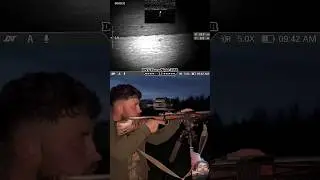 Night Vision Scope with rabbit hunting #harehunting #hunting #wildlife #wildlifeentertainment