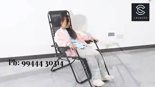 Cromsen Indoor/Outdoor Folding Lounge Chair