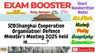SCO Defence Minister's Meeting 2025#trending #currentaffairs