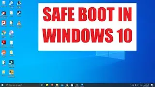 HOW TO BOOT IN SAFE MODE FOR WINDOWS 10 |TUTORIAL|