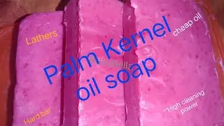 How to make a Laundry Bar Soap. Palm Kernel oil soap. Beginners friendly method cold process method
