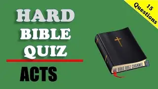 BIBLE QUIZ 📺 | Acts of the Apostles 📚 | Questions and Answers @FindingTheTruthMinistry