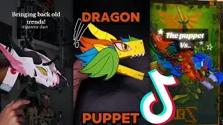 😱 THE AMAZING Paper Dragon 🔥Dragon Puppet Compilation😍 #369