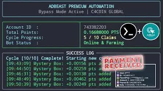 Nuyul New Crypto Earning Teligram Bot Script - Auto Claim Task Via Termux  No Need Apikey  Captcha