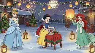 Winter Lantern Gathering with Disney Princess 🏮✨ Soft Lofi for Study, Work & Getting Things Done