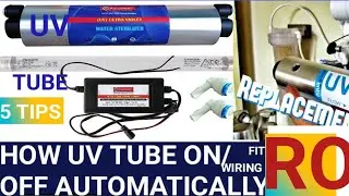 How Connect UV TUBE CHOCK  and ON/OFF AUTOMATICALLY in RO. WIRING FITTINGS.