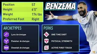 DESTROY YOUR OPPONENTS with this KARIM BENZEMA STRIKER (ST) PLAYER BUILD in FIFA 22 PRO CLUBS!