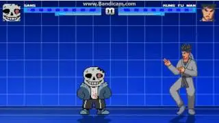 Mugen Character Testing: Horrortale Sans(beta) by Sanspool the skeleton