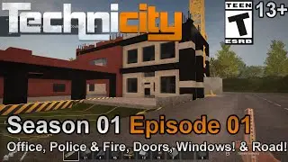 Technicity (Season 01 Episode 01) Office building, Police & Fire, Doors, Windows & Road!