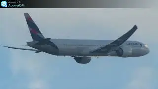 PRIMEIRO VOO DO PT-MUA NAS CORES PADR&Atilde;O DA LATAM