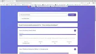 SHL RECOMMENDATION ENGINE
