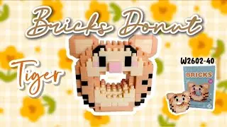 Tutorial Bricks Donat Tiger Kode W2602-40 | How To Build Bricks Donut Tiger