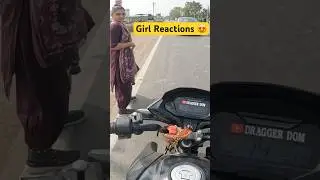 Girl Reaction 😍 #cutegirlrection #biker #viralvideo #draggerdom