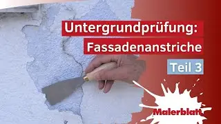Untergrund pr&uuml;fen: Fassadenanstriche erkennen - Teil 3