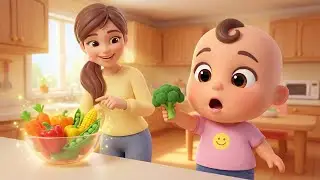 Yummy Veggies for Momo! 🥦🥕 | Healthy Eating Song for Kids | Disney Style Nursery Rhyme