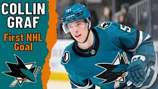 Collin Graf #51 (San Jose Sharks) first NHL goal Feb 4, 2025