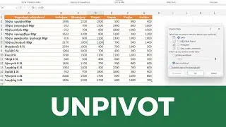 MS Excel - Power query. Unpivot