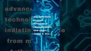 Quote by - Arthur C. Clarke #technology #magic #quotes #trendingshorts