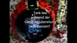 Dolce Gusto Circolo Wassertank leer w&auml;hrend der Getr&auml;nkezubereitung