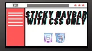 How to fix navigation menu on top when scrolling | HTML and CSS only