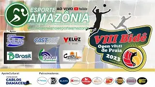 Finais do V&ocirc;lei de Praia Bid&ecirc; Open 2023 ao vivo no esporteamazonia no YouTube