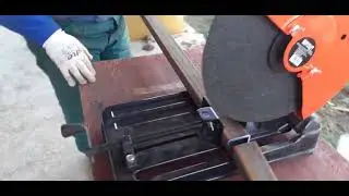BestCraft Ec553p chop saw cutting test 355 disc! Debitor debitat metale! Cortadora! Troncatrice!