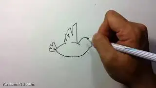 How to turn Numbers 1,5 into the cartoon birds  Learn step by step Art for kid/Искусство для малыша