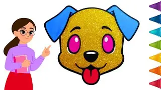 How to Draw cartoon animal Dog Drawing for kids