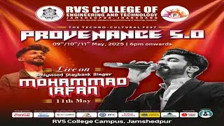 RVS College Presents Provenance 5.0 ft. Mohammad Irfan – Live in Concert! 2025