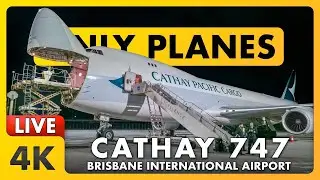 🔴 LIVE Plane Spotting ft 747-8F | RWY 19 Ops @ Brisbane Airport w/ James, Matty + ATC ✈️🌇🌙