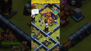 Clash of clan loot collection 🪙👛 #clashofclans #viral #youtube